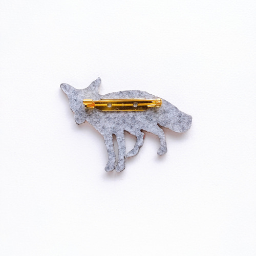 デモデ　キツネブローチ キツネ ブローチ - WEB SHOP | maison des perles｜メゾン・デ