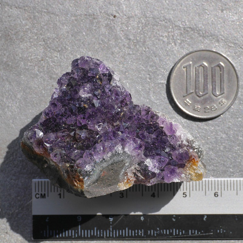 天然石アメジスト約ウルグアイ産クラスター現物紫水晶