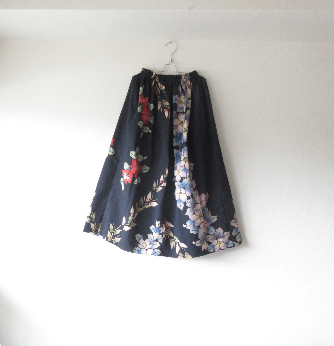 ☆浴衣ロングスカート☆消炭色♪【再再販】/32ys003