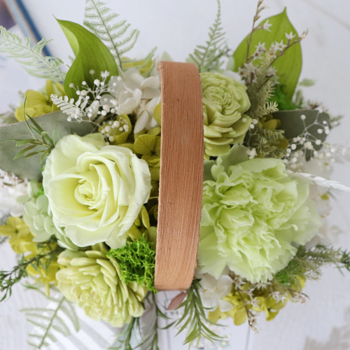 プリザーブドフラワーアレンジメント フラワーアレンジメント ～apple green～ プリザーブドフラワー