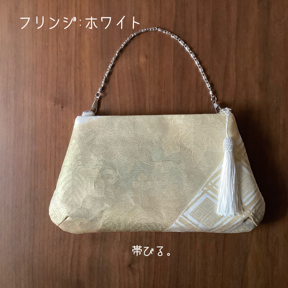 ＊純金24K金箔 ✳︎Handbag ✳︎受注製作1週間✳︎ハンドバッグ✳︎パーティ✳︎角丸タイプ✳︎ 3枚目の画像