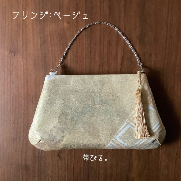 ＊純金24K金箔 ✳︎Handbag ✳︎受注製作1週間✳︎ハンドバッグ✳︎パーティ✳︎角丸タイプ✳︎ 2枚目の画像