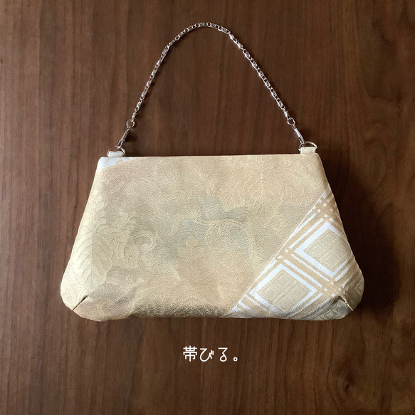 ＊純金24K金箔 ✳︎Handbag ✳︎受注製作1週間✳︎ハンドバッグ✳︎パーティ✳︎角丸タイプ✳︎ 4枚目の画像