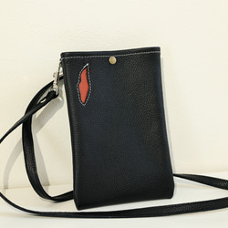 大人の帆布＆レザーipadminiケース クラッチバッグBlack&Brown