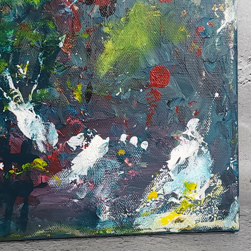 ひろ・あおき 作 「盤027」 アクリル/キャンバス S3 27.3x27.3cm