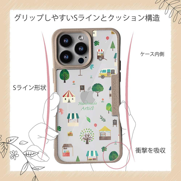 GooglePixel8a/iPhone15/送料無料 TPU風 ハンドメイドアーティスト  かわいい 11枚目の画像