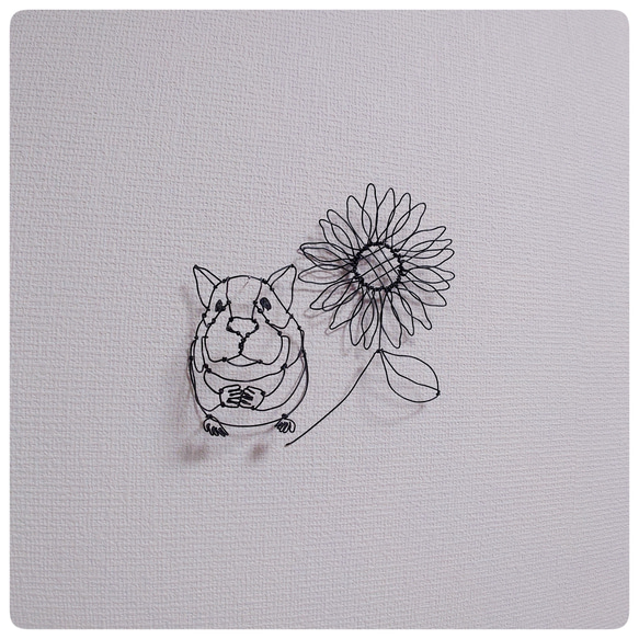 風船ハムスターのワイヤーアート 風船ハムスターのワイヤーアート - メルカリ