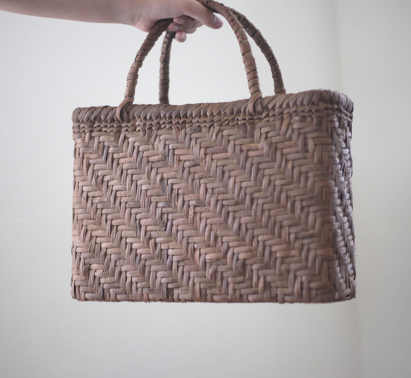 山葡萄バッグ（楕円一段花結び） 山葡萄バッグ(楕円一段花結び) 山ぶどう 野生