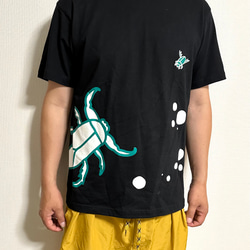 水生昆虫✳︎タガメ、ゲンゴロウ、水カマキリTシャツ［大人ユニセックス］ 3枚目の画像
