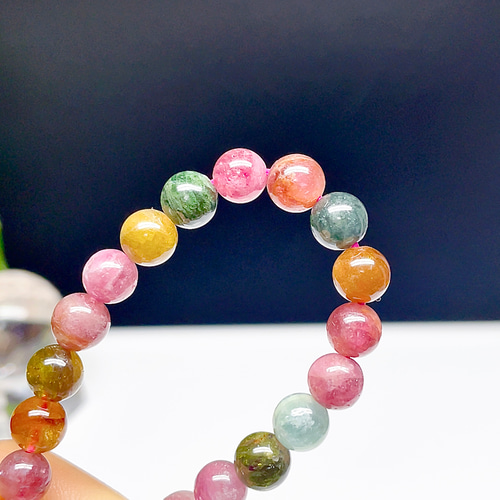 高品質】トルマリン 極上透明 ミックストルマリン ブレスレット 天然石