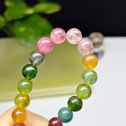 極上宝石質】トルマリン 極上透明 ミックストルマリン ブレスレット