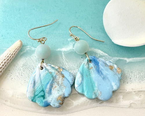 No.1250 ポリマークレイ①ピアス 370d3be1c77fdc9466621e291e88ae