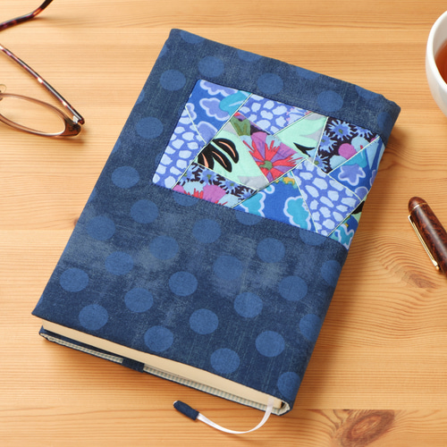 お部屋 茜色 文庫本サイズ ブックカバー ハンドメイド お部屋 茜色