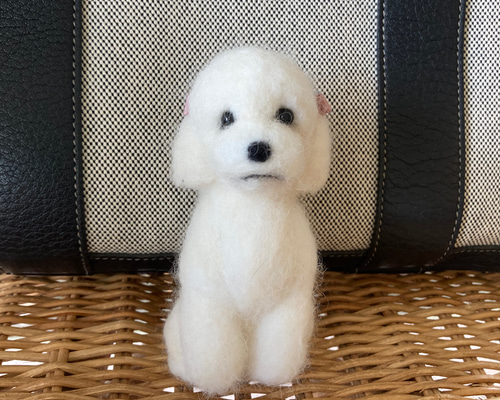 羊毛フェルトトイプードル チャーム 羊毛フェルトトイプードル チャーム