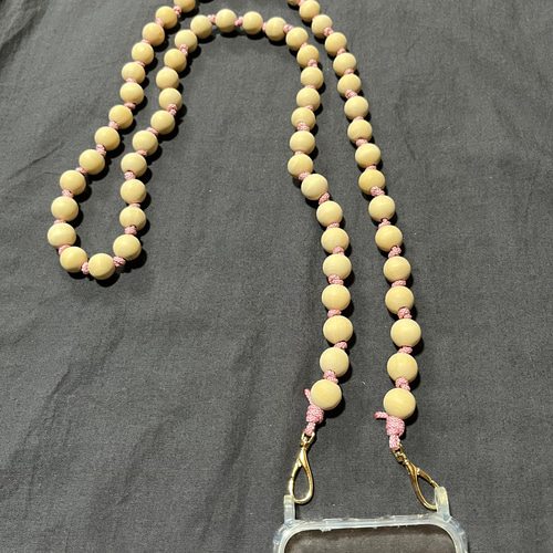 ご購入者様決定 ウッドビーズ ホルターネック 黄色 カラシ色 トップス