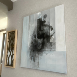 モダンアート 24×24㎝ 2枚セット 現代アート テクスチャーアート