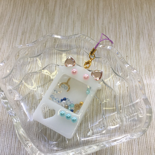 レジン♡シャカシャカストラップ♫ 携帯ストラップ ハナフイ
