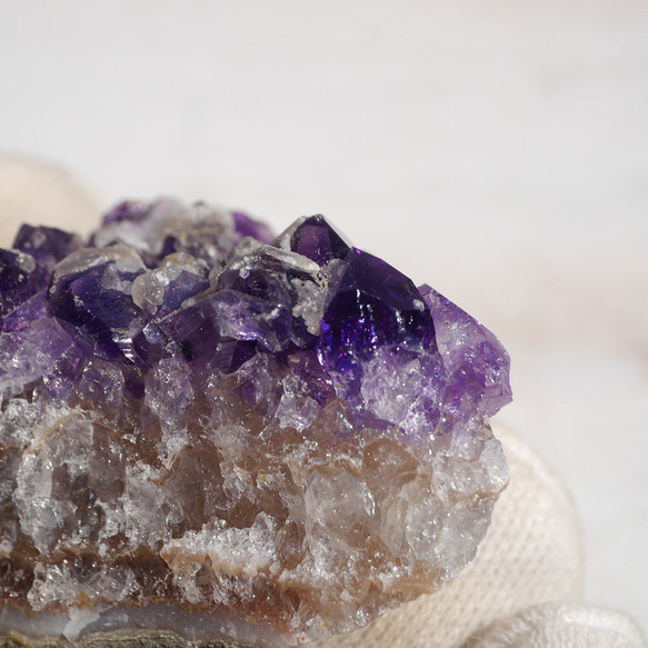 天然石アメジスト約33g約46mm(ウルグアイ産)クラスター現物☆紫水晶2月誕生石鉱物原石[uac-230817-01] 16枚目の画像