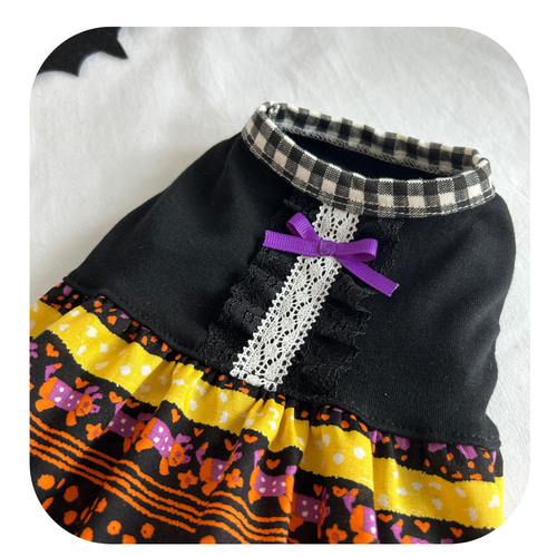 ハロウィン☆バルーンワンピース【受注】犬服オーダー（SSS～LLL