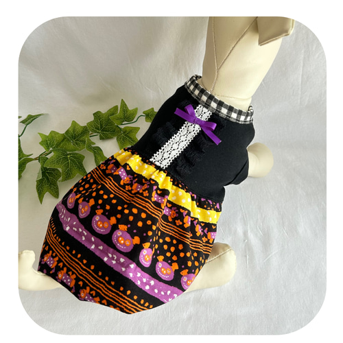 犬服　ハロウィン　バルーンワンピース 犬服ハロウィンバルーンワンピース