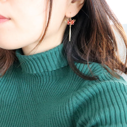 【特集掲載】彼岸花　ピアス/イヤリング 3枚目の画像