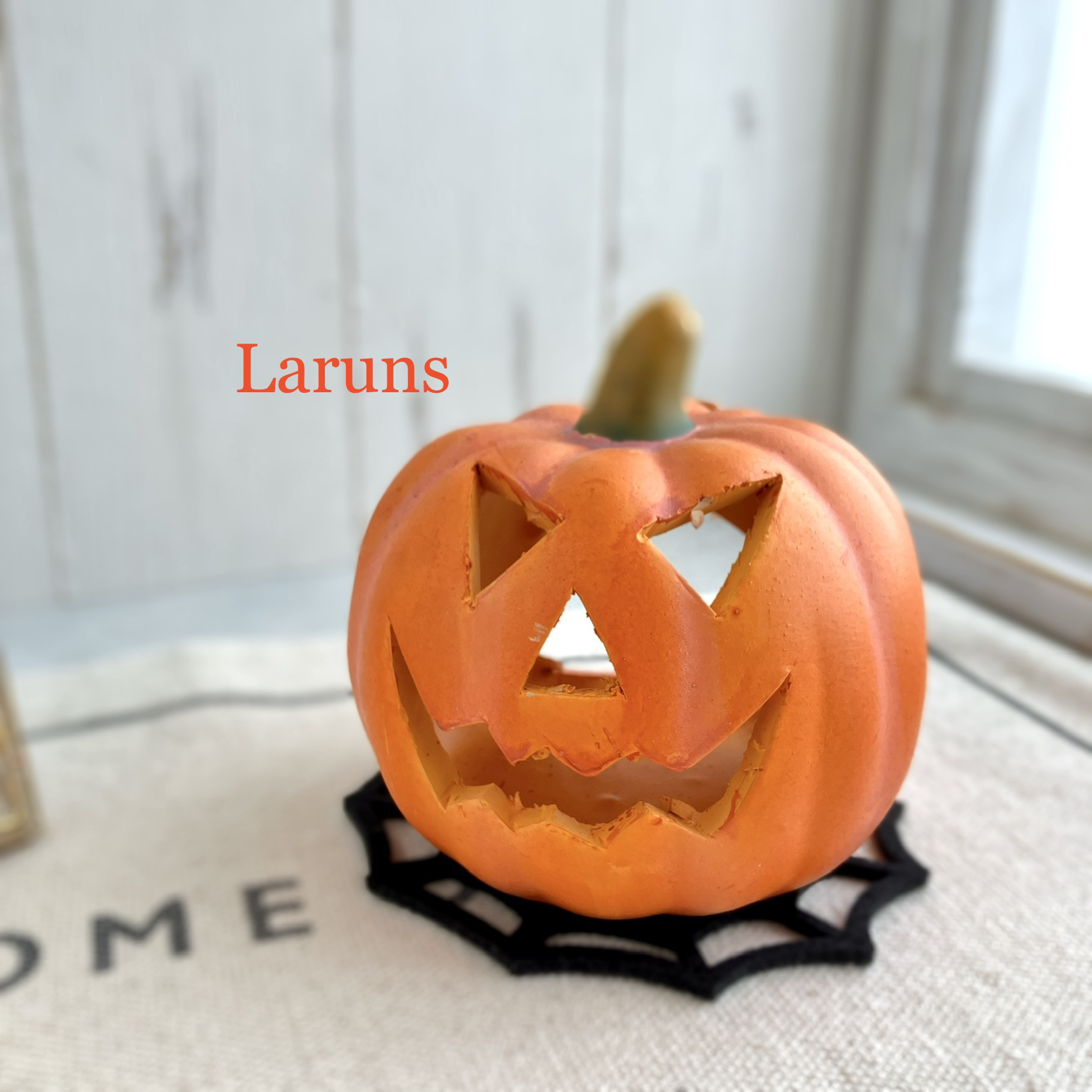 テラコッタ パンプキン ハロウィンオブジェ テラコッタキャンドル