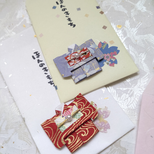 封筒 手紙 着物 お祝い お礼 結婚式 お車代 心付け 友禅和紙 ほんのき