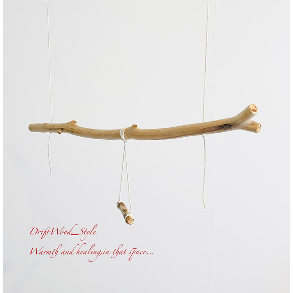 流木インテリア  シンプルな天然流木の小鳥の止まり木 吊り下げタイプ インコ 鳥 ブランコ 自然木 No.18 9枚目の画像