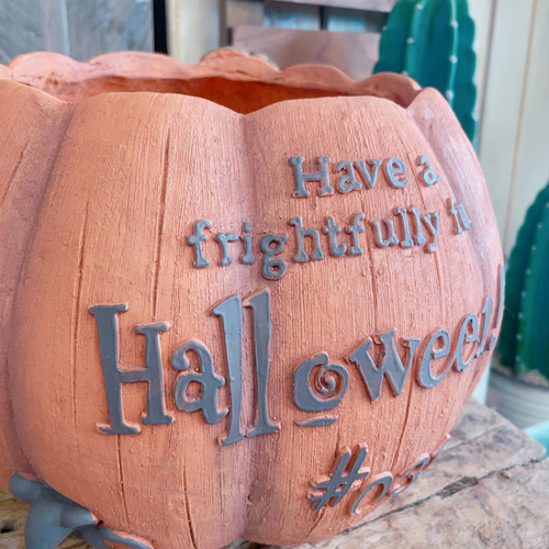 ミルキーさま20%OFF 陶器鉢 ハロウィン　コウモリ鉢　パンプキンとねずみさん ミルキーさま20%OFF 陶器鉢 ハロウィン コウモリ鉢 パンプキンとねずみ