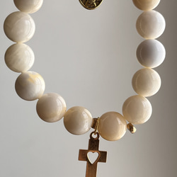 オルゴナイト フレンチブルドッグ ホワイト 水晶 パールアカシア 金箔  