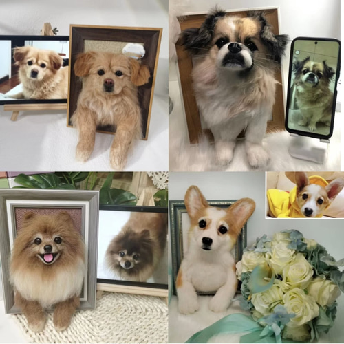 オーダーメイド】うちの子 犬猫リアルタッチ羊毛フェルト メモリー