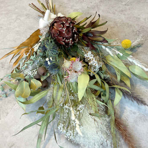 季節の花束 スワッグ ドライフラワー 誕生日 結婚祝い 開店祝い