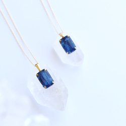 gemstone jewelry カイヤナイトのネックレス　 4枚目の画像