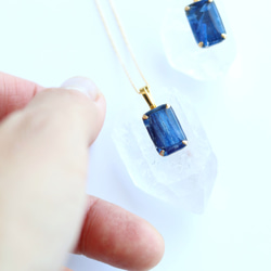 gemstone jewelry カイヤナイトのネックレス　 5枚目の画像