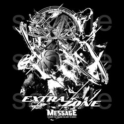 バスケットボール黒Tシャツ「EXTRA ZONE｣ 2枚目の画像