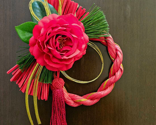 赤ツバキのしめ縄～ しめ縄・しめ飾り はなさか兄さん 通販 16416352