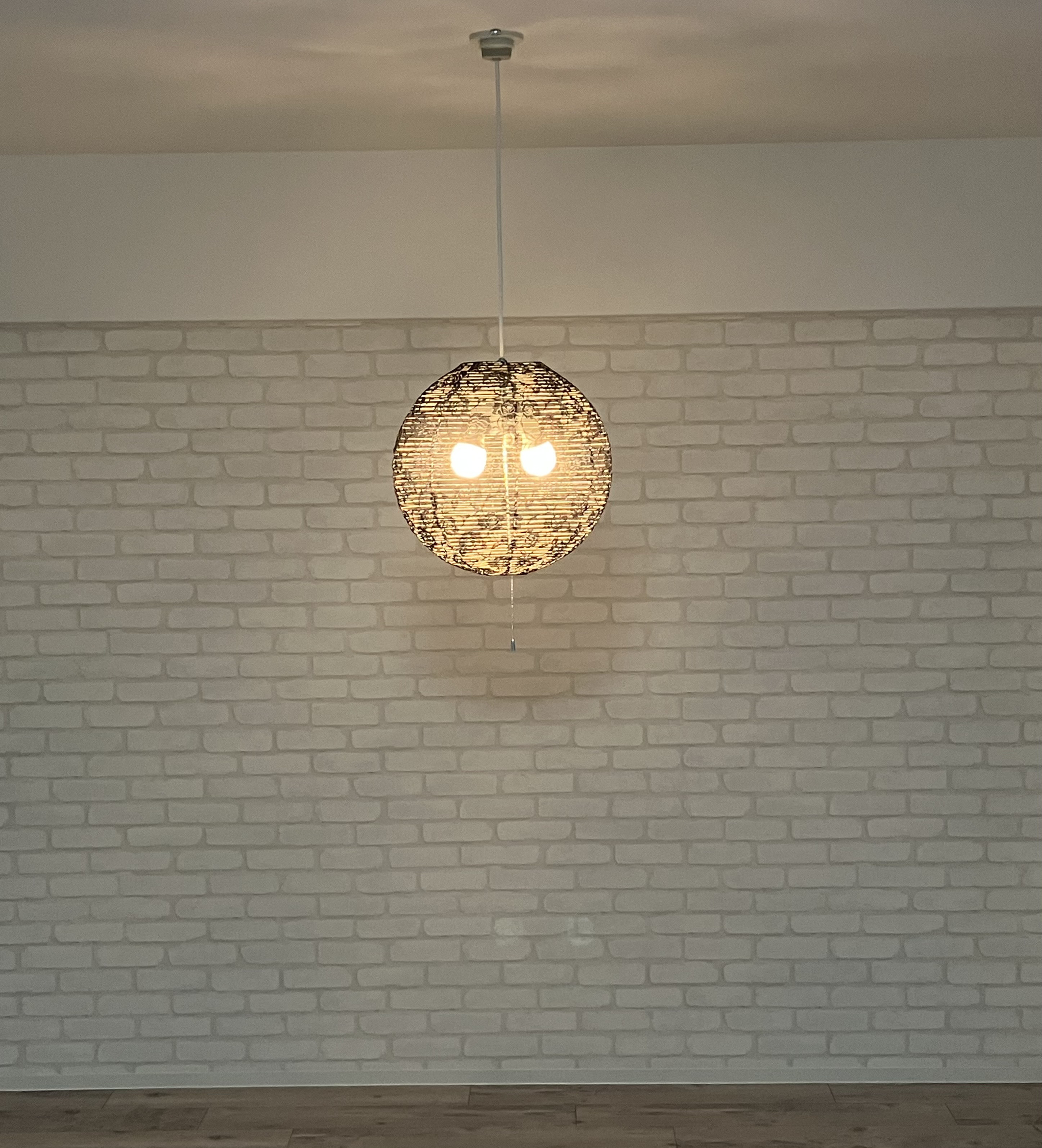 ◎お部屋を照らす、暮らしを彩る、凛として優しい黒◎ チュールレースペンダントライト ロゼノワール【受注製作】