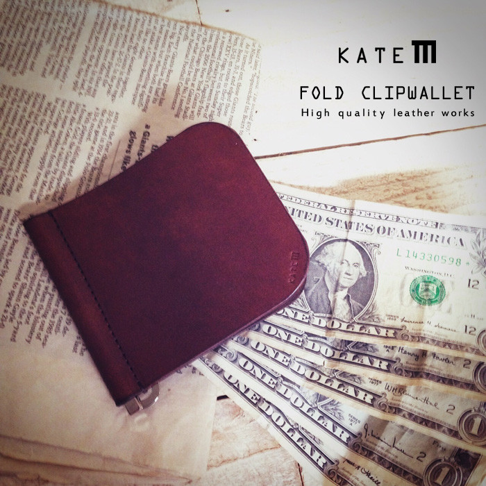 数量限定！敬老の日GIFT//質感にこだわった大人のクリップウォレット　コンパクト財布　スリム