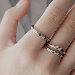 ９月誕生石ブルーサファイア一粒リングRS-49（選べる誕生石）SV925 8枚目の画像