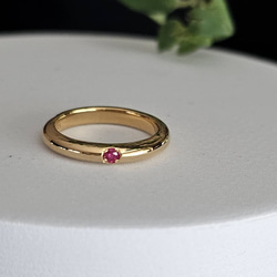 ９月誕生石ブルーサファイア一粒リングRS-49（選べる誕生石）SV925 6枚目の画像