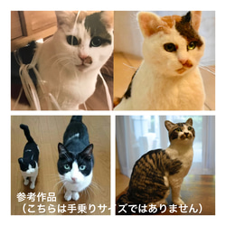 【オーダーメイド】あなたの猫さんお作りします　羊毛フェルト　手乗り猫　受注生産　猫　 3枚目の画像