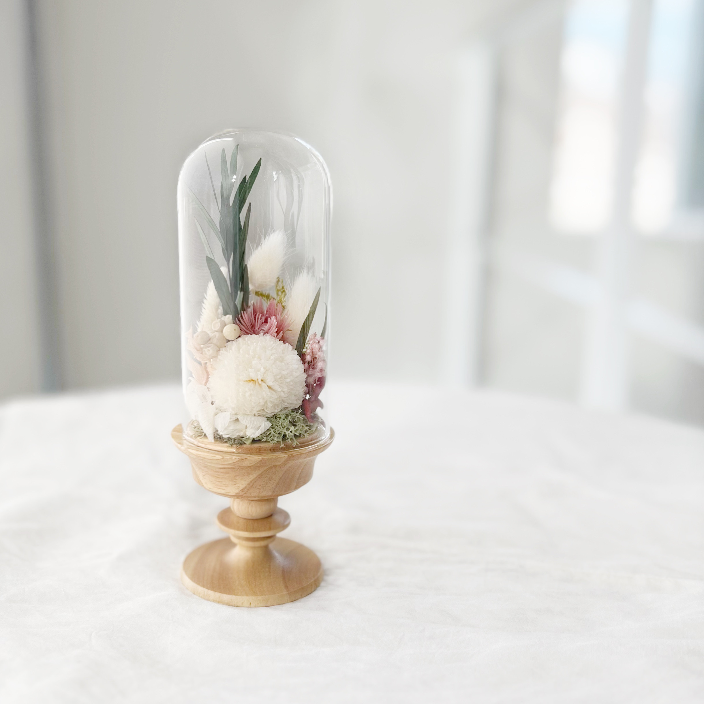 1対2点セット　仏花　お供え　枯れない仏花　モーヴ　プリザーブドフラワー　命日　一周忌　新盆　お彼岸　喪中見舞い