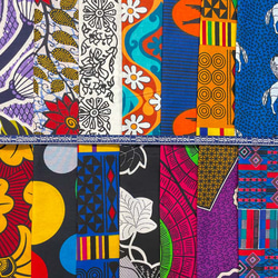 ハギレセット＊120枚組  アフリカ布 アフリカン 小物作り ハンドメイド 手作り 手芸用品 布 カットクロス 4枚目の画像