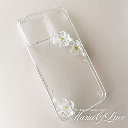 [mariaglace] ClearFlowe 智能手機保護殼 樹脂裝飾 AQUOS R8 pro iPhone14pr 第10張的照片