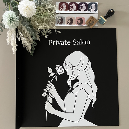 四角大型アイアン看板 アイアンサイン 四角鉄看板 大型40−50cm対応 袖