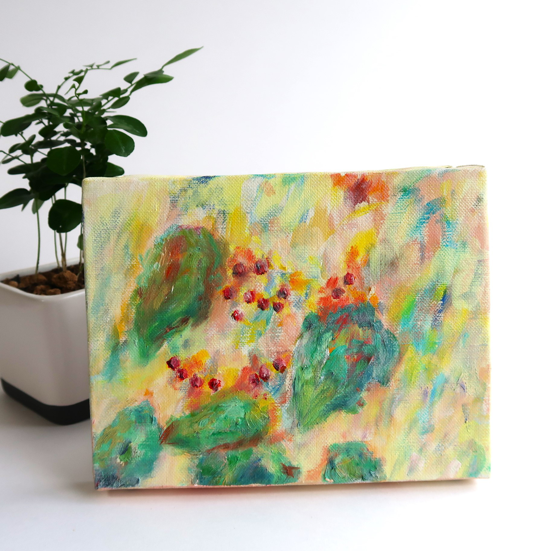絵画。原画手描き【花の海に秘められたロマンチック】04 Ω 絵画