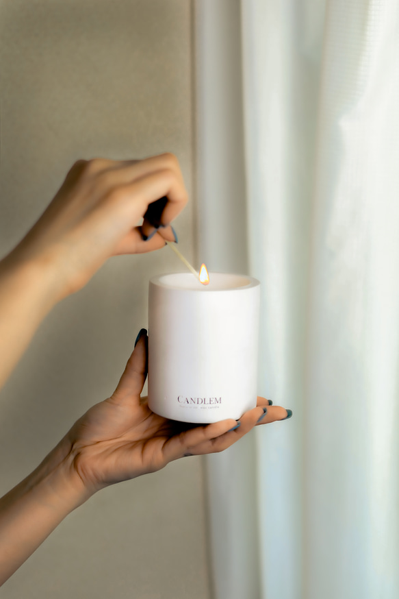 焚き火の音がするキャンドル White musk 〜ホワイトムスク