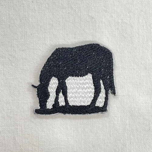 馬 シルエット ワンポイント 刺繍 ワッペン アップリケ シール可
