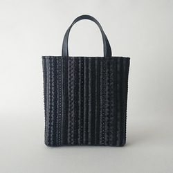 ribbon tote [black denim] 10枚目の画像