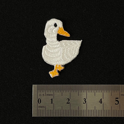 アヒル　duck　ワンポイント　刺繍　ワッペン　アップリケ　シール可 6枚目の画像